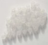 25 8mm Matte Transparent Crystal Round Czech Beads 
